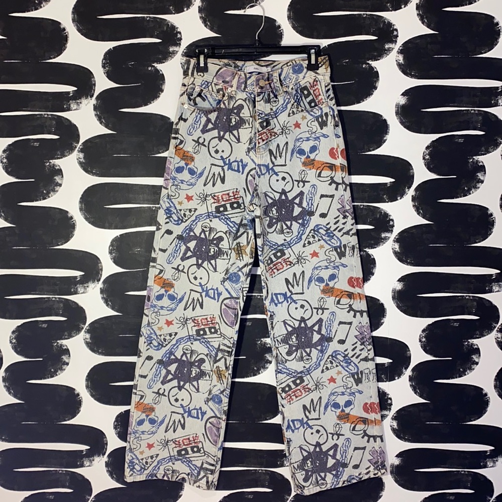 POPULAR Graffiti Jeans
